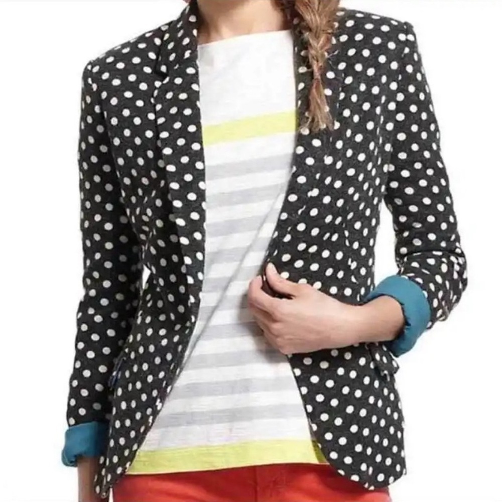 Anthropologie Cartonnier polka dot blazer - Picture 1 of 8